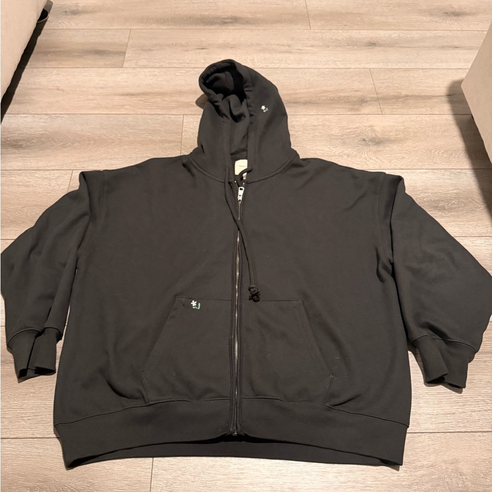 American Eagle Outfitters Charcoal Zip-Up Hoodie